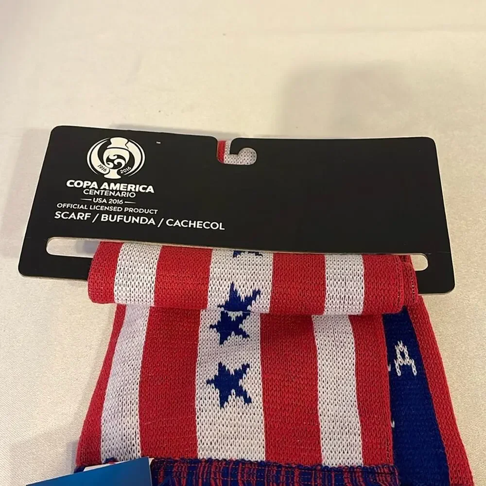 USA Forever Copa America Centenario Scarf USA 2016  collectibles Red Blue NWT